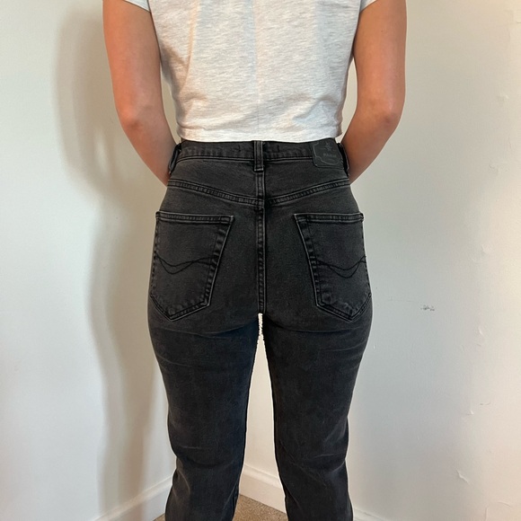 Pull & Bear Straight Leg Black Pants Size 6 Made in Turkey - Picture 9 of 14